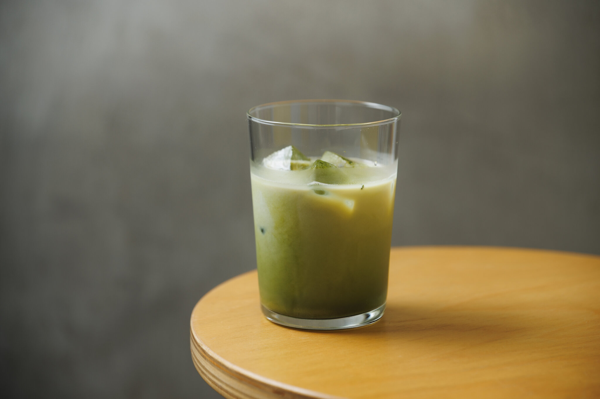 Iced matcha latte