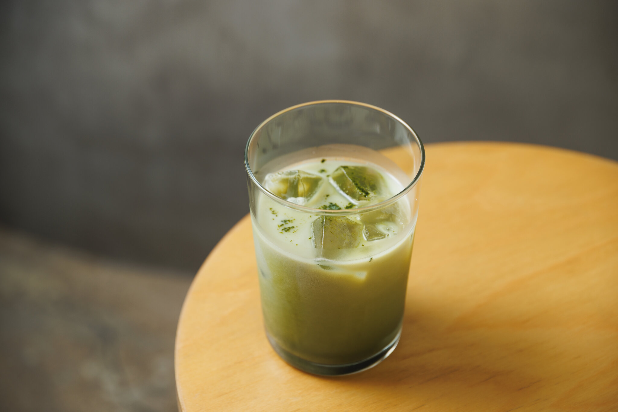 Whisking ceremonial matcha
